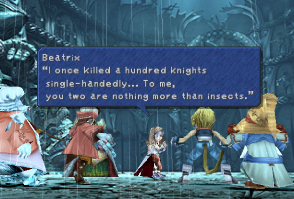 Beatrix in Final Fantasy IX.